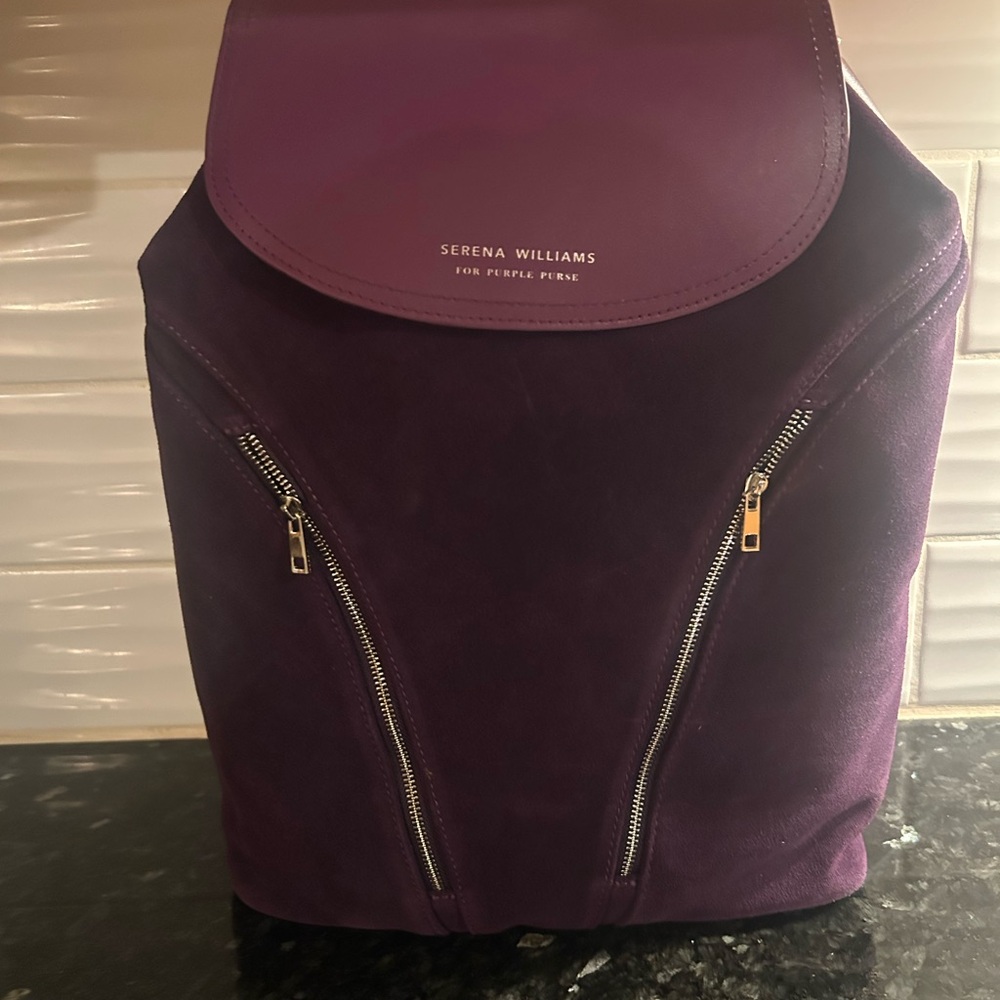 Serena Williams Purple Backpack Minimalist Design Everyday Use